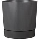 Scheurich Pflanzgefäß Lino+ Metallic Grey - Ø 29 cm