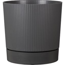 Scheurich Pflanzgefäß Lino+ Metallic Grey - Ø 29 cm