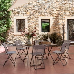 Lafuma BALCONY Klapptisch 140 x 80 cm - Titane