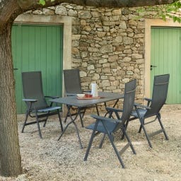 Lafuma BALCONY Klapptisch 140 x 80 cm - Titane