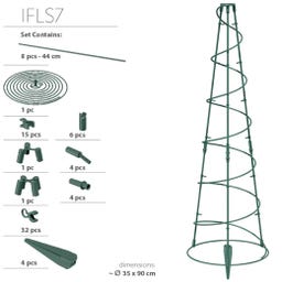 Soporte para plantas / Tutor de Crecimiento - 35 x 35 x 90 cm