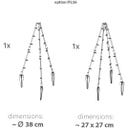Soporte para plantas / Tutor de Crecimiento - 35 x 35 x 90 cm
