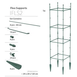 Prosperplast Pflanzenstütze / Rankhilfe - 29 x 29 x 120 cm