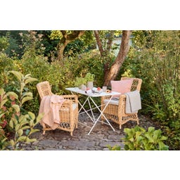 Ib Laursen Quilt - senf/rosa Streifen