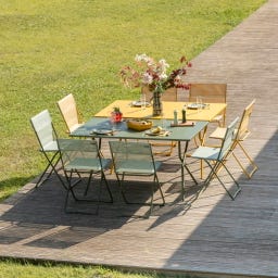 Table de Jardin Pliante BALCONY 140 x 80 cm - Miel