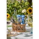 Ib Laursen Korb rund mit Fächern und Henkel - 1 Stk.