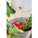 Wand-Wasserbehälter mit Hahn & Seifenhalter 10,5 L - zink