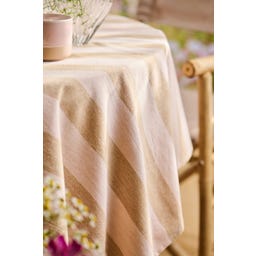 Ib Laursen Tischdecke Linus hellbraun/rose - 1 Set