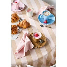 Ib Laursen Tischdecke Linus hellbraun/rose - 1 Set