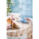 Ib Laursen Tischdecke Linus hellbraun/rose - 1 Set