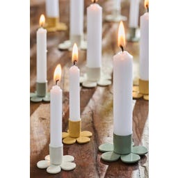 Kerzenhalter blumenförmig für 1,3 cm Kerze - cream