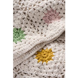 Ib Laursen Gehäkelte Decke mit Blumen - 1 Stk.