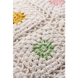 Ib Laursen Kissenhülle gehäkelt mit Blumen - 1 Stk.