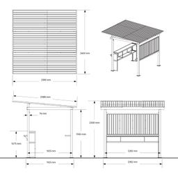 Sojag Outdoorbar Munich I Theke für den Garten