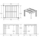 Sojag Pergola Lito 1012 I mit Sonnensegel
