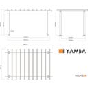 Sojag Pergola Yamba 10 x 16 mit Sonnensegel