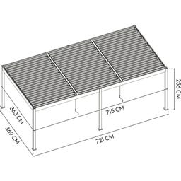 Pergola Grand Tuscan 1224 | inkl. Lamellendach
