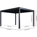 Pergola Grand Tuscan 1214 | inkl. Lamellendach