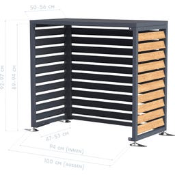 Westmann Verkleidung Wärmepumpe Boxa - Holzoptik - S