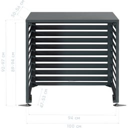 Westmann Verkleidung Wärmepumpe Boxa - Anthrazit - S