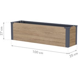 Westmann Pflanzkasten Talus - Holzoptik - M