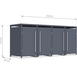 Westmann Pedura Wheelie Bin Store - Pedura 4