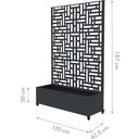 Westmann Pflanzkasten mit Rankgitter Dekora 3 - 43 x 120 x 187 cm