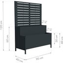 Westmann Pflanzkasten mit Rankgitter Dekora 5 - 40 x 90 x 120 cm