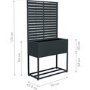 Westmann Pflanzkasten mit Rankgitter Dekora 4 - 43 x 90 x 174 cm