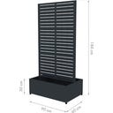 Westmann Pflanzkasten mit Rankgitter Dekora 6 - 60 x 90 x 184 cm