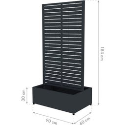 Westmann Pflanzkasten mit Rankgitter Dekora 6 - 60 x 90 x 184 cm