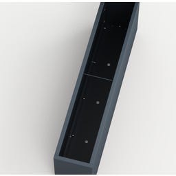 Herstera Pflanzkübel Cube - anthrazit - 150 x 30 x 50 cm