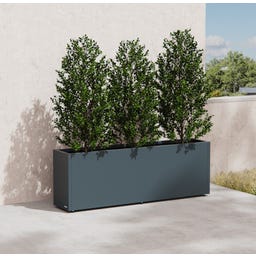 Herstera Pflanzkübel Cube - anthrazit - 150 x 30 x 50 cm