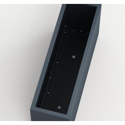 Herstera Pflanzkübel Cube - anthrazit - 100 x 30 x 50 cm