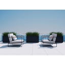 Herstera Pflanzkübel Cube - anthrazit - 100 x 30 x 50 cm