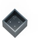 Herstera Pflanzkübel Cube - anthrazit - 60 x 60 x 60 cm