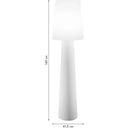 Lámpara Outdoor / Solar / All Seasons - No. 1 / Altura: 160 cm - Blanco