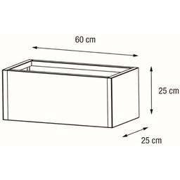Herstera Pflanzkübel Cube Balkon - anthrazit - 60 x 25 x 25 cm