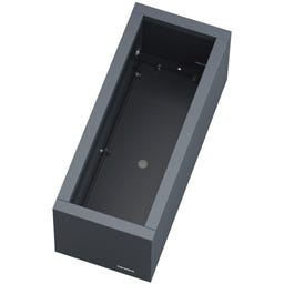 Herstera Cube Balcony Planter - Anthracite - 60 x 25 x 25 cm