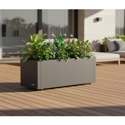 Herstera Pflanzkübel Cube Balkon - anthrazit - 60 x 25 x 25 cm