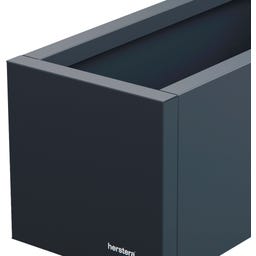 Herstera Pflanzkübel Cube Balkon - anthrazit - 100 x 25 x 25 cm