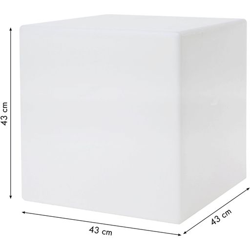 Outdoor / All Seasons Light - Shining Cube / Solar - Height: 43 cm