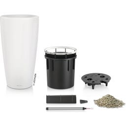 Lechuza Květináč RONDO Premium 40 - white matte