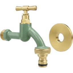 Livlig Waterkraan met Rozetset - Groen