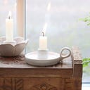 Chic Antique Massy Chamber Candlestick - Cream