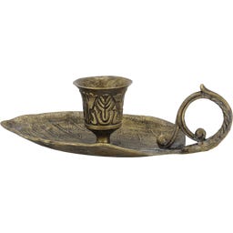 Chic Antique Kammerleuchter mit Blatt