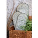 Chic Antique Tablett mit Spitzenkante 3er