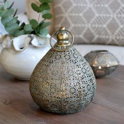 Chic Antique Windlicht mit Muster