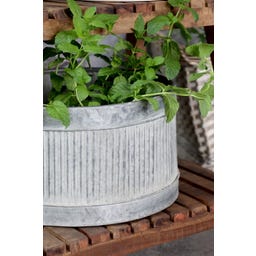 Chic Antique Übertopf mit Rillen 2er