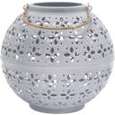 Chic Antique Windlicht sky blue